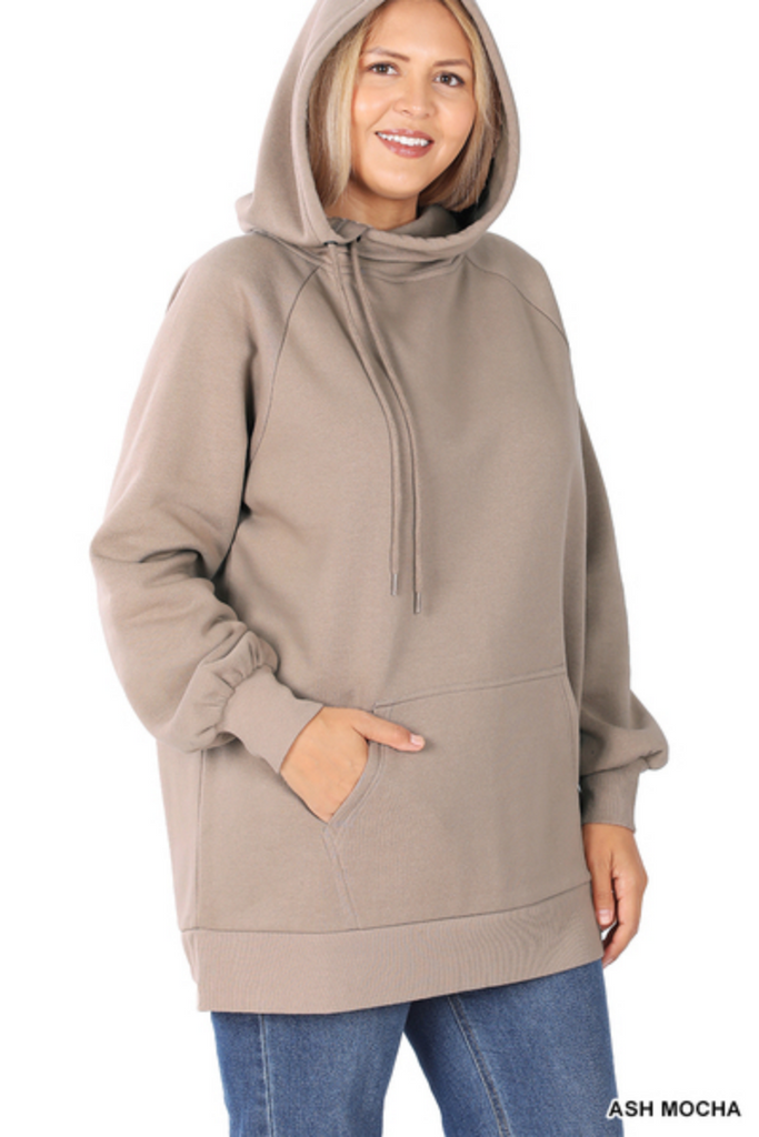 Plus Size Cozy Hooded Pullover-zenana-Ella G Boutique, Women's Fashion Boutique Located in Warrrington, PA