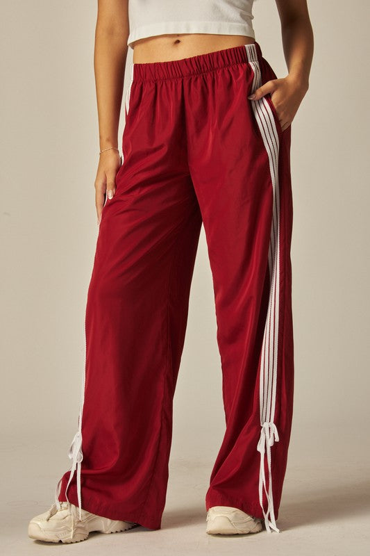 Trendy Striped Track Pants-love poem-Ella G Boutique, Women's Fashion Boutique Located in Warrrington, PA