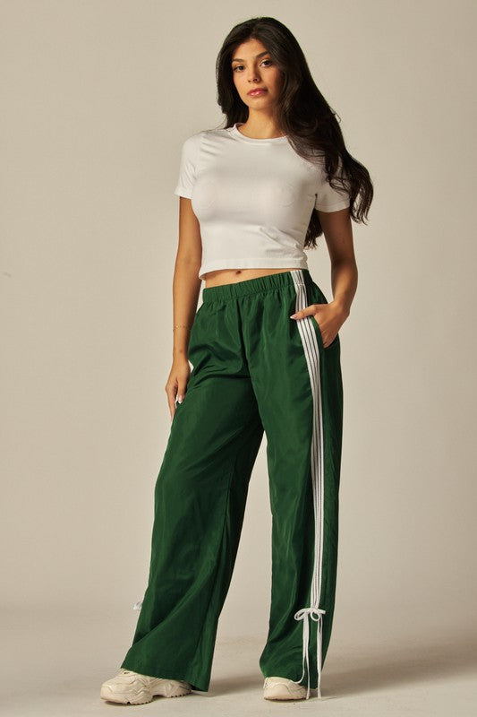 Trendy Striped Track Pants-love poem-Ella G Boutique, Women's Fashion Boutique Located in Warrrington, PA