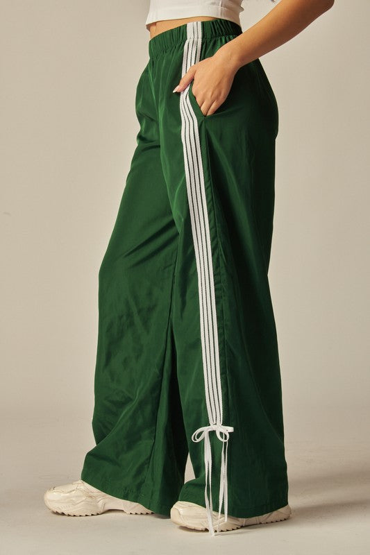 Trendy Striped Track Pants-love poem-Ella G Boutique, Women's Fashion Boutique Located in Warrrington, PA