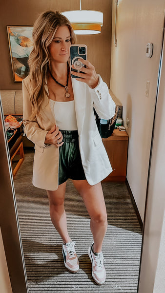 Half n Half Buttoned Blazer