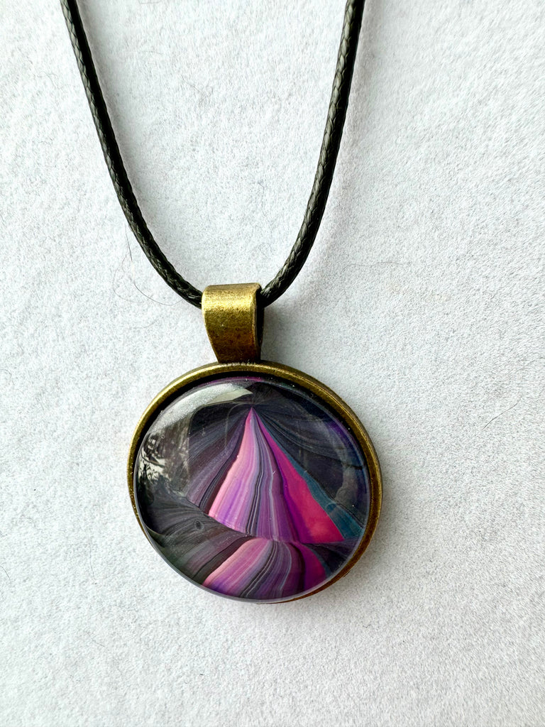 Handmade Resin Circle Necklace-Curran Creations-Ella G Boutique, Women's Fashion Boutique Located in Warrrington, PA