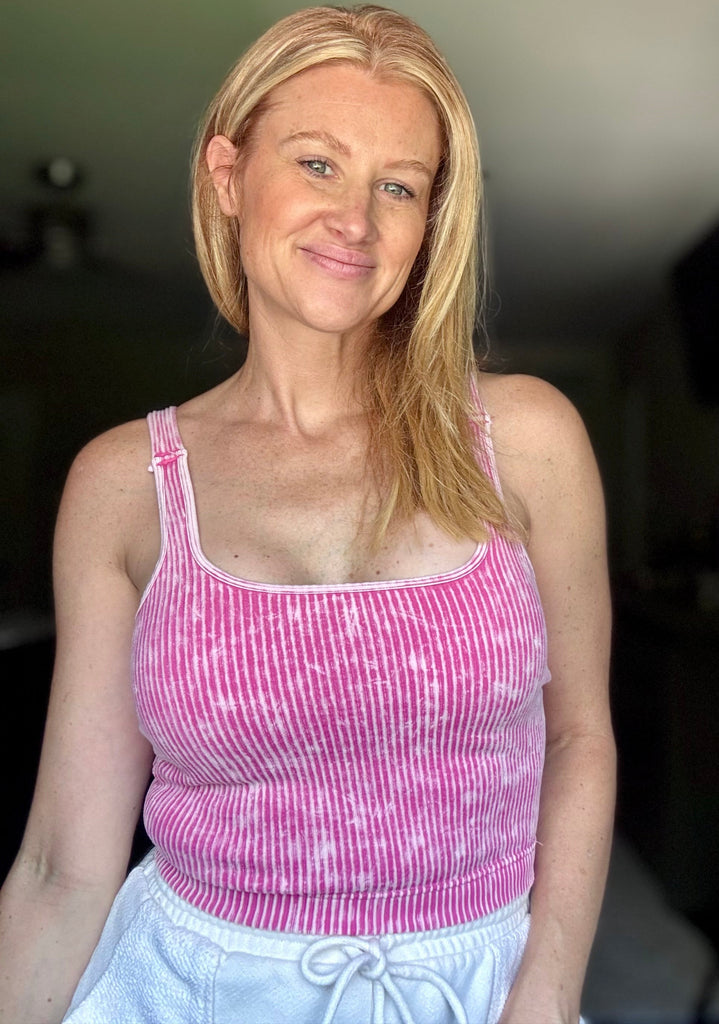 Square Neck Padded Bra Tank-zenana-Ella G Boutique, Women's Fashion Boutique Located in Warrrington, PA