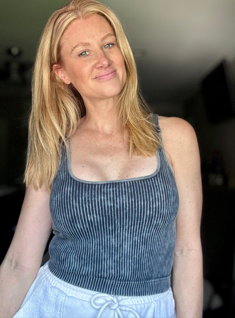 Square Neck Padded Bra Tank-zenana-Ella G Boutique, Women's Fashion Boutique Located in Warrrington, PA