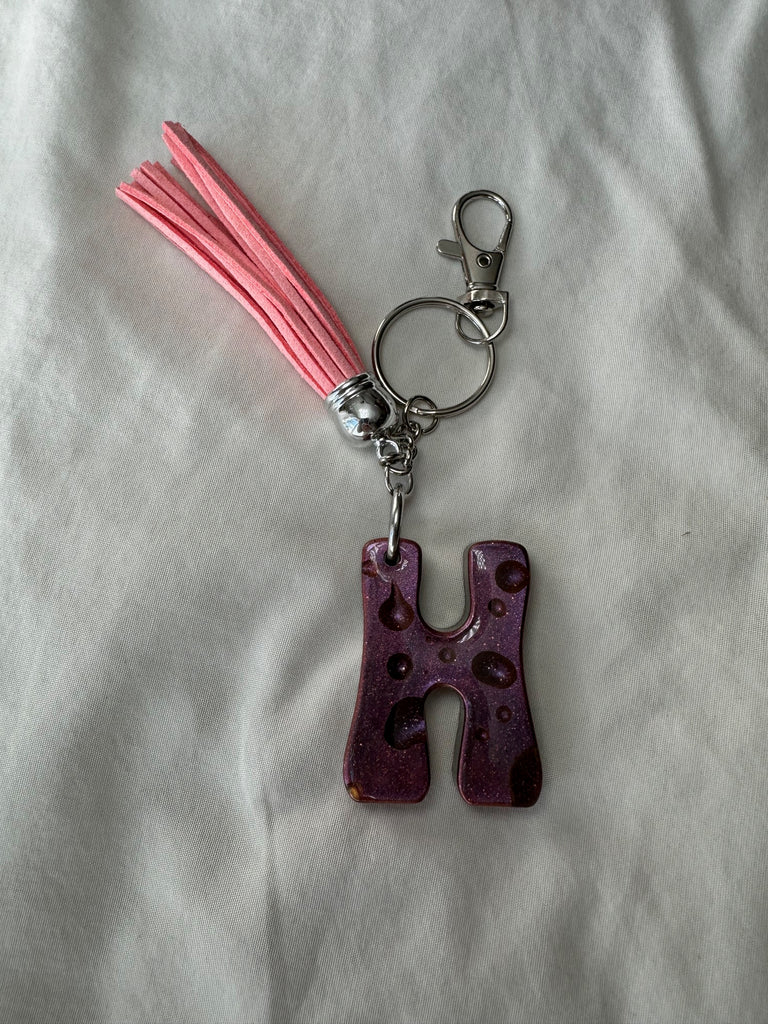 Alphabet Letter Resin Keychain-Curran Creations-Ella G Boutique, Women's Fashion Boutique Located in Warrrington, PA