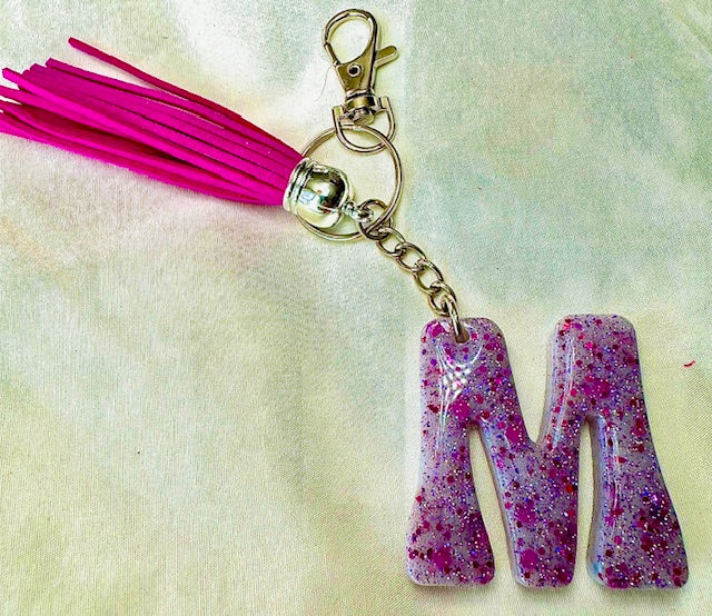 Alphabet Letter Resin Keychain-Curran Creations-Ella G Boutique, Women's Fashion Boutique Located in Warrrington, PA