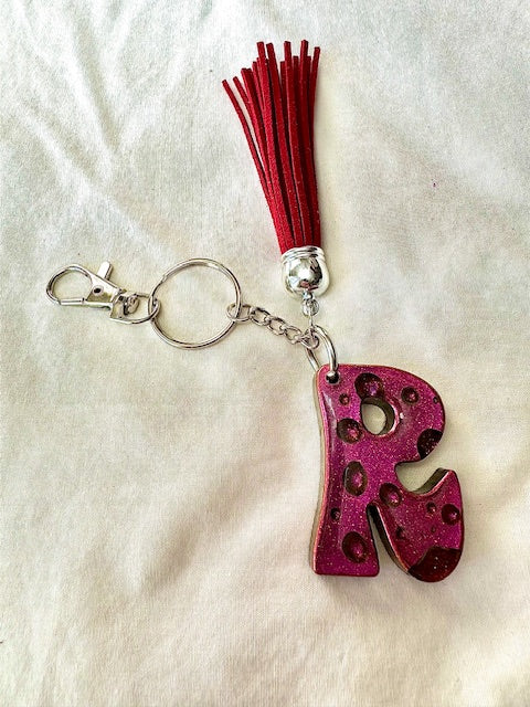 Alphabet Letter Resin Keychain-Curran Creations-Ella G Boutique, Women's Fashion Boutique Located in Warrrington, PA