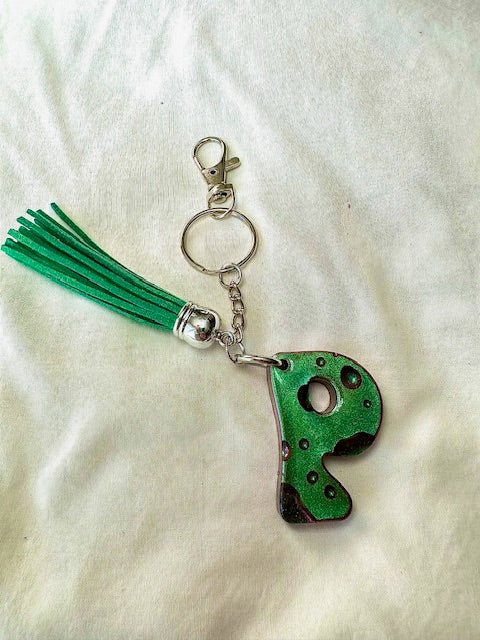 Alphabet Letter Resin Keychain-Curran Creations-Ella G Boutique, Women's Fashion Boutique Located in Warrrington, PA