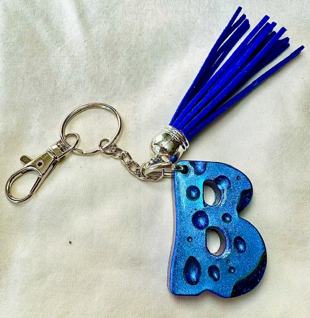 Alphabet Letter Resin Keychain-Curran Creations-Ella G Boutique, Women's Fashion Boutique Located in Warrrington, PA