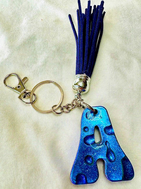 Alphabet Letter Resin Keychain-Curran Creations-Ella G Boutique, Women's Fashion Boutique Located in Warrrington, PA