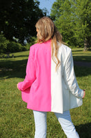 Half n Half Buttoned Blazer