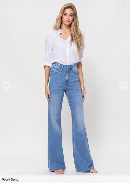 High Rise Wide Leg Denim