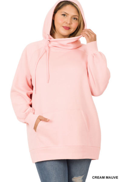 Plus Size Cozy Hooded Pullover