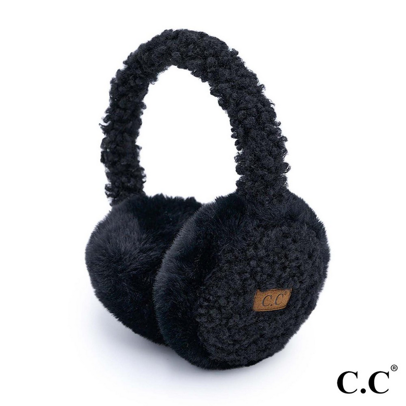 CC Faux Fur Sherpa Ear Muffs-C.C.-Ella G Boutique, Women's Fashion Boutique Located in Warrrington, PA