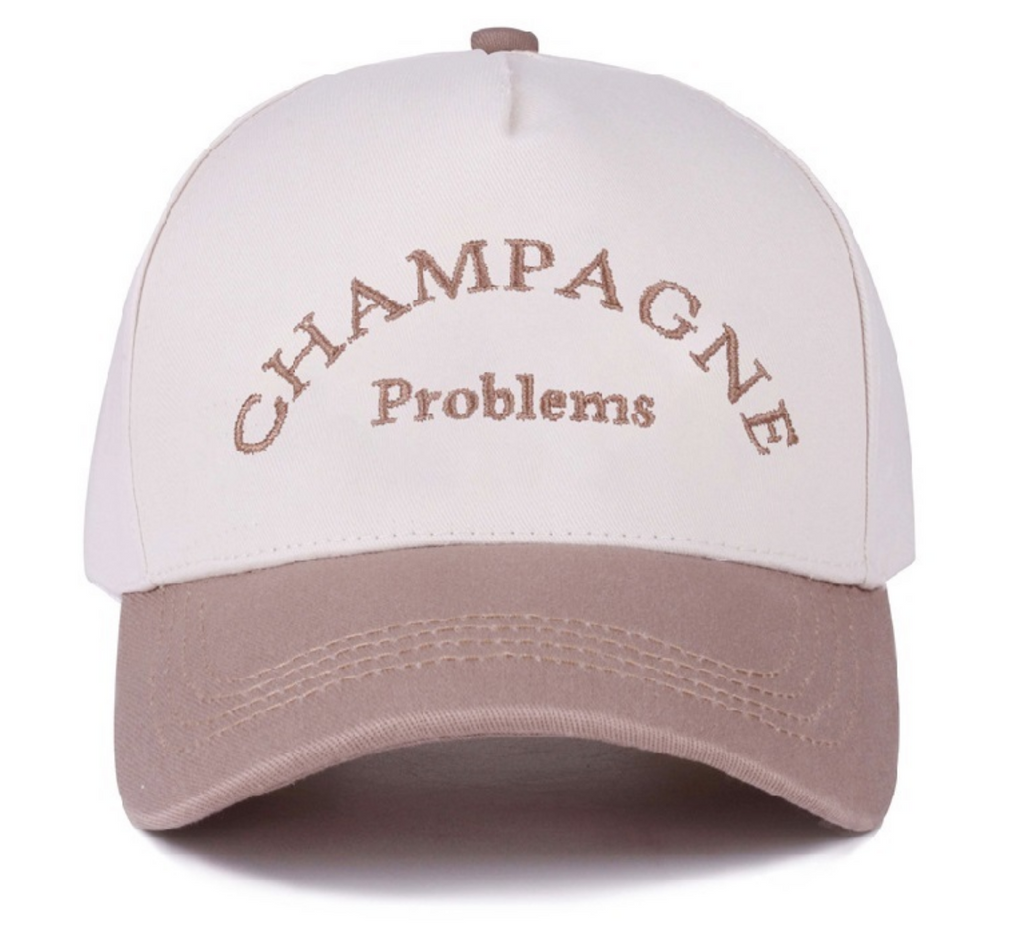 Champagne Problems Baseball Hat-zenana-Ella G Boutique, Women's Fashion Boutique Located in Warrrington, PA