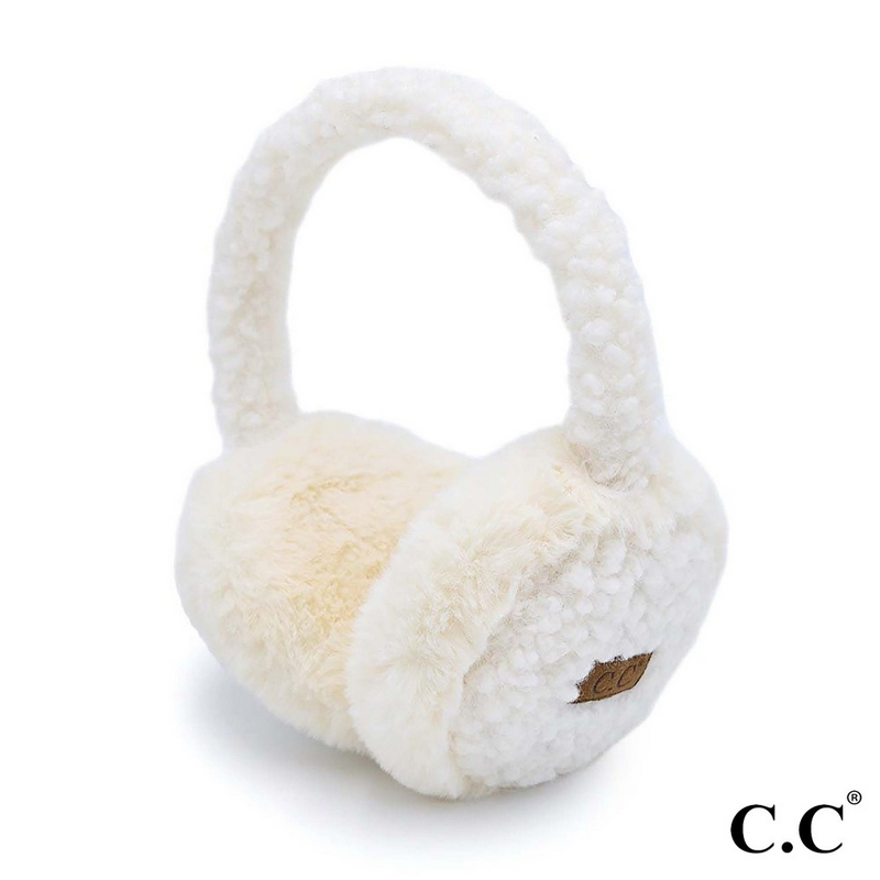 CC Faux Fur Sherpa Ear Muffs-C.C.-Ella G Boutique, Women's Fashion Boutique Located in Warrrington, PA