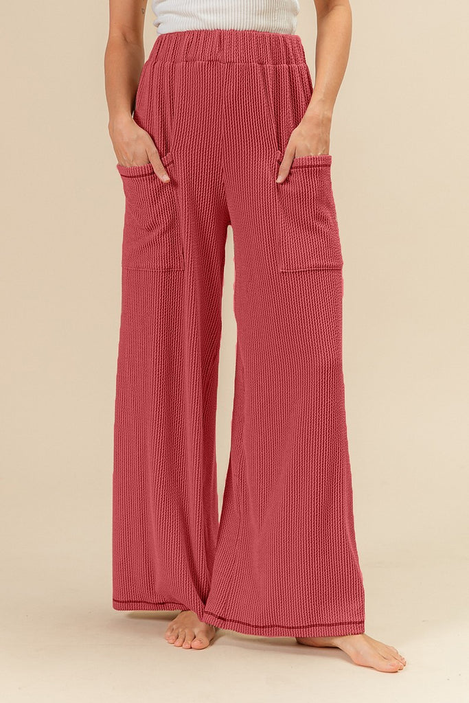 Corded Wide Leg Pants-bibi outlet-Ella G Boutique, Women's Fashion Boutique Located in Warrrington, PA