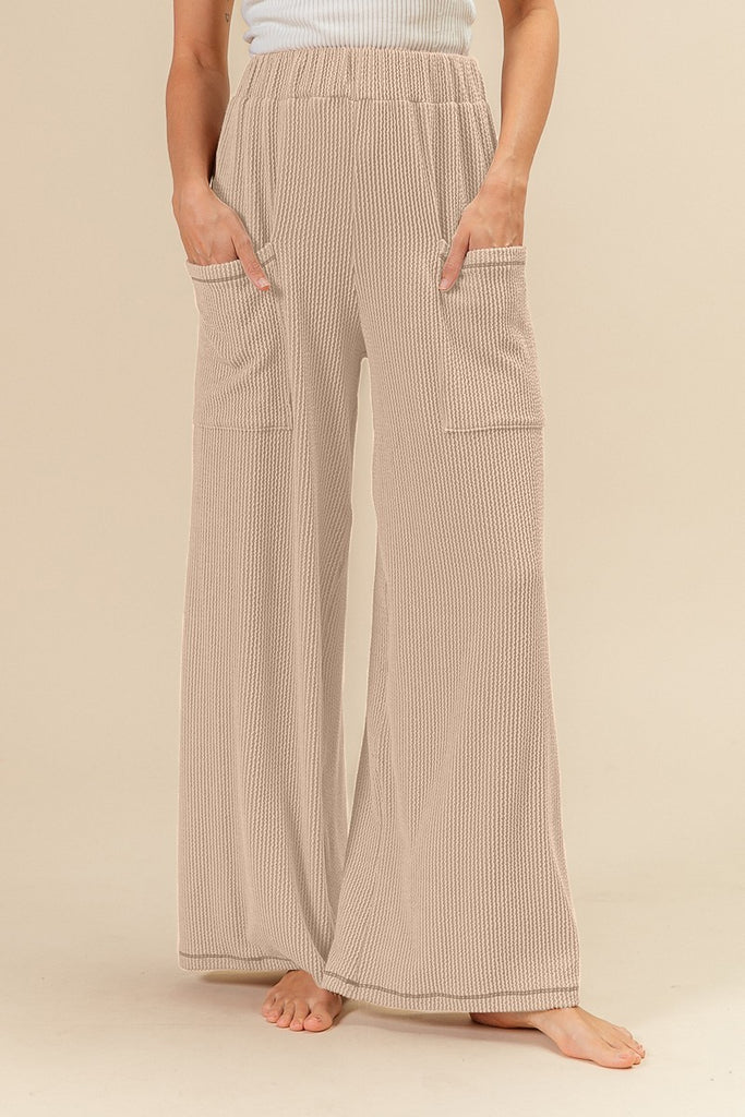 Corded Wide Leg Pants-bibi outlet-Ella G Boutique, Women's Fashion Boutique Located in Warrrington, PA