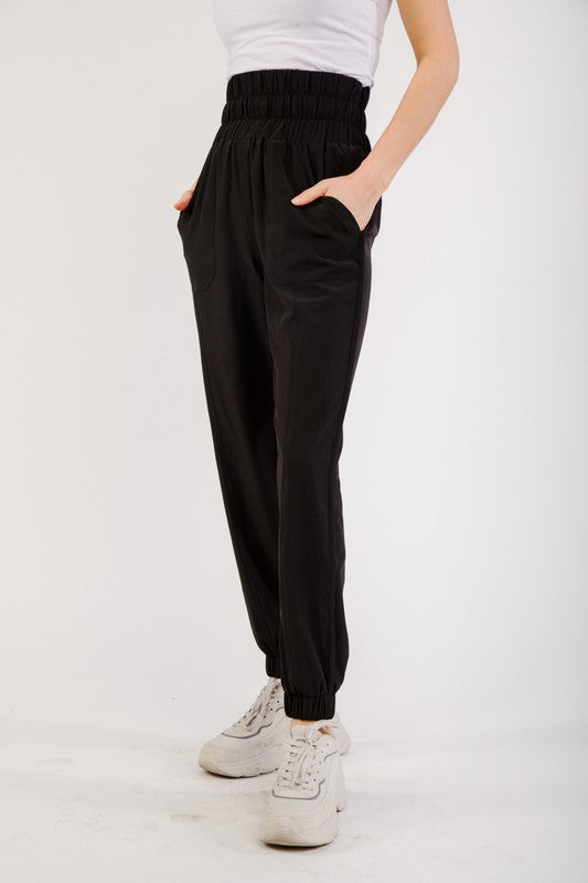 High Waisted Joggers-very j-Ella G Boutique, Women's Fashion Boutique Located in Warrrington, PA
