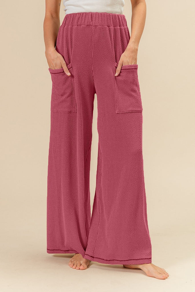 Corded Wide Leg Pants-bibi outlet-Ella G Boutique, Women's Fashion Boutique Located in Warrrington, PA