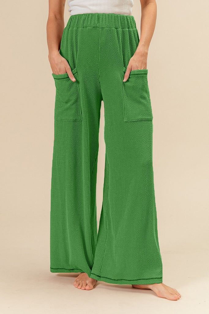 Corded Wide Leg Pants-bibi outlet-Ella G Boutique, Women's Fashion Boutique Located in Warrrington, PA