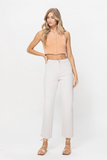 Off White Cropped Denim