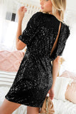 Sequins Cocktail Mini Dress