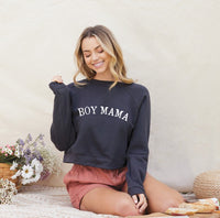 Boy Mama Graphic Fleece Pullover