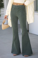 Comfy Stretchy Trendy Corduroy Flare Pants | Ella G boutique