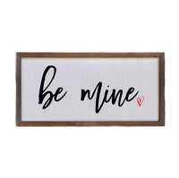Be Mine Wooden Framed Art