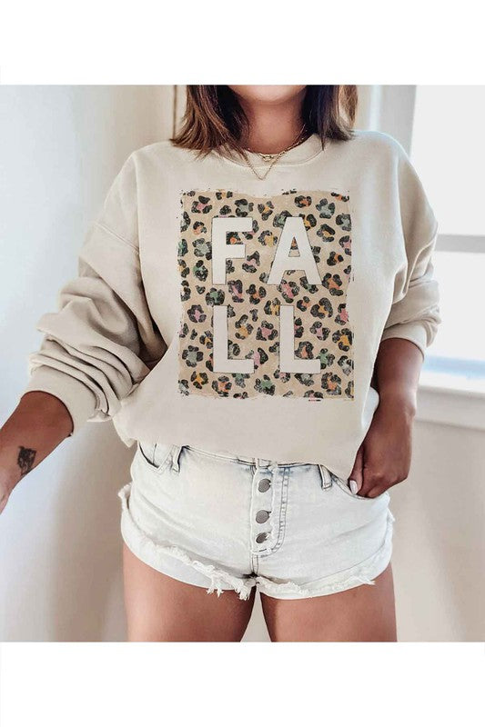 Fall Leopard Graphic Sweatshirt-alphia-Ella G Boutique, Women's Fashion Boutique Located in Warrrington, PA